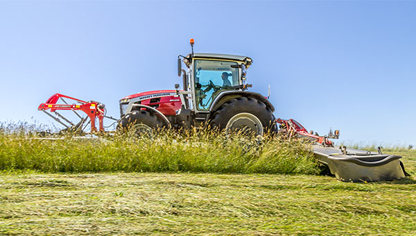 Massey Ferguson 8s tractor in a green field