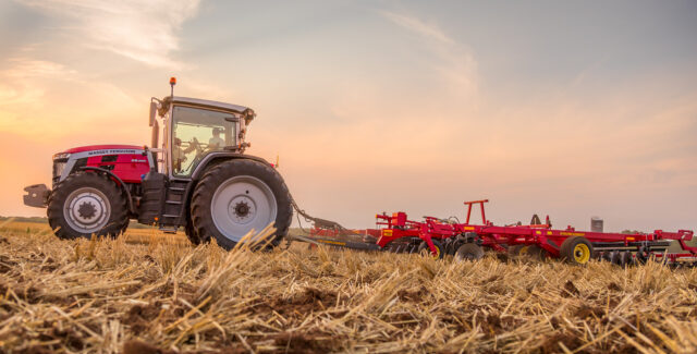 Massey Ferguson 8s Tractor in a corn field